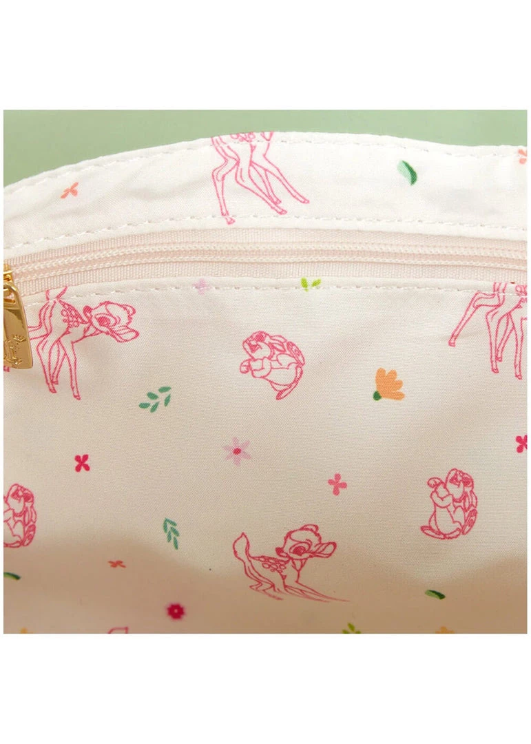 Loungefly Disney Bambi Spring Time Gingham Bag Green