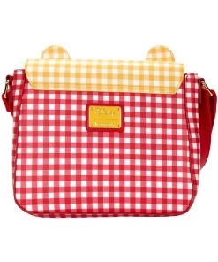 Loungefly Disney Winnie The Pooh Gingham Crossbody Bag Yellow