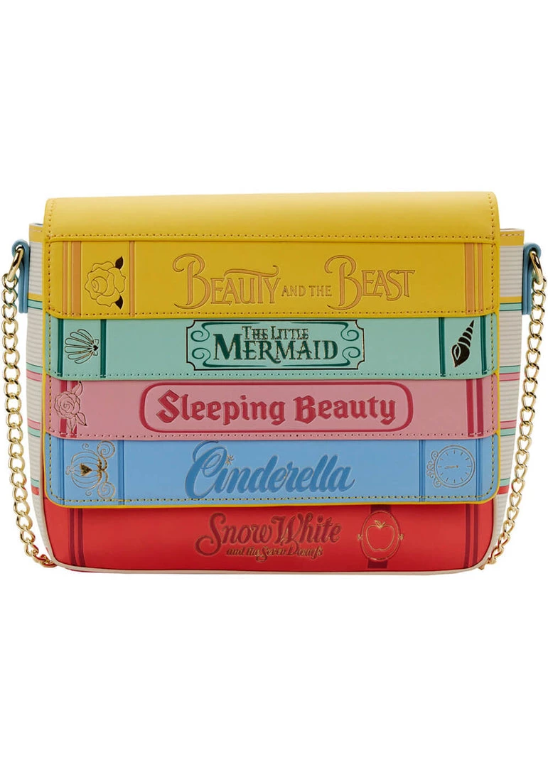 Loungefly Disney Princess Books Classic Crossbody Bag Multi