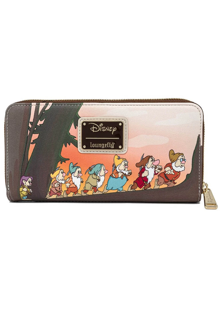 New In Loungefly Disney Snow White And The Seven Dwarfs Multi Scene Wallet