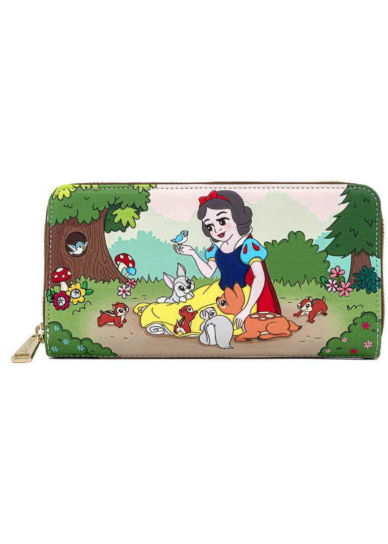 New In Loungefly Disney Snow White And The Seven Dwarfs Multi Scene Wallet