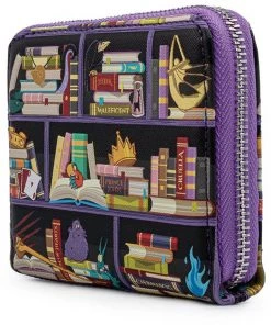 New In Loungefly Disney Villains Books Wallet Black