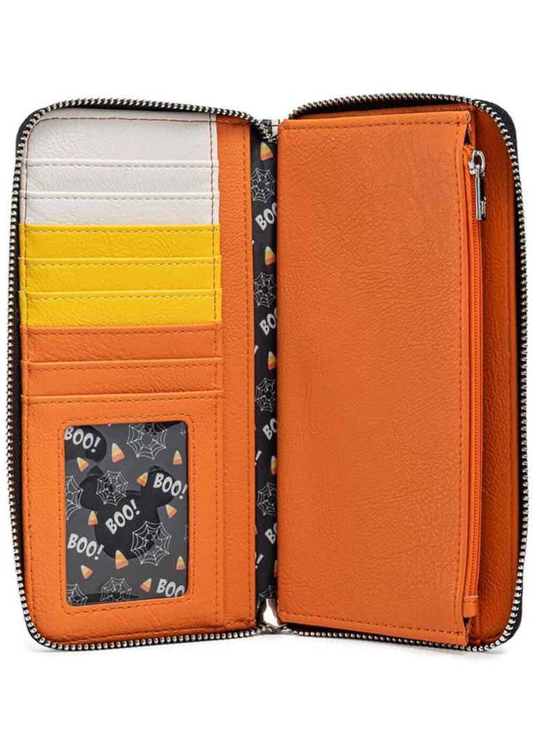 New In Loungefly Disney Spooky Mice Candy Corn Wallet