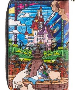 New In Loungefly Disney Beauty & The Beast Princess Castle Belle Wallet
