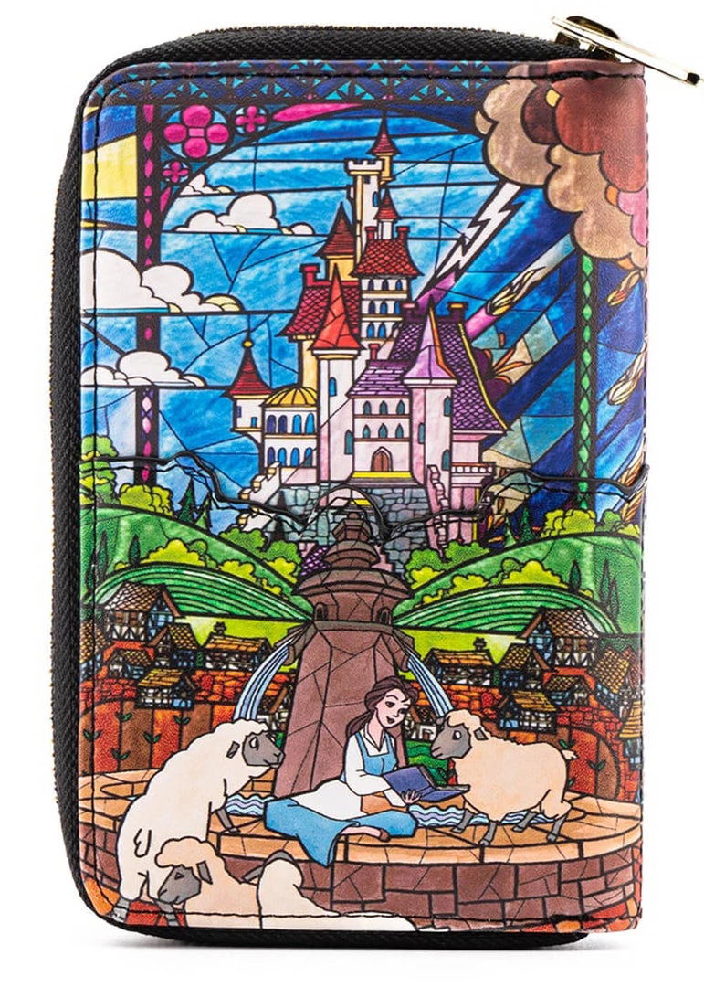 New In Loungefly Disney Beauty & The Beast Princess Castle Belle Wallet
