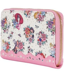 Loungefly Disney Princess Tattoo AOP Wallet Multi New In