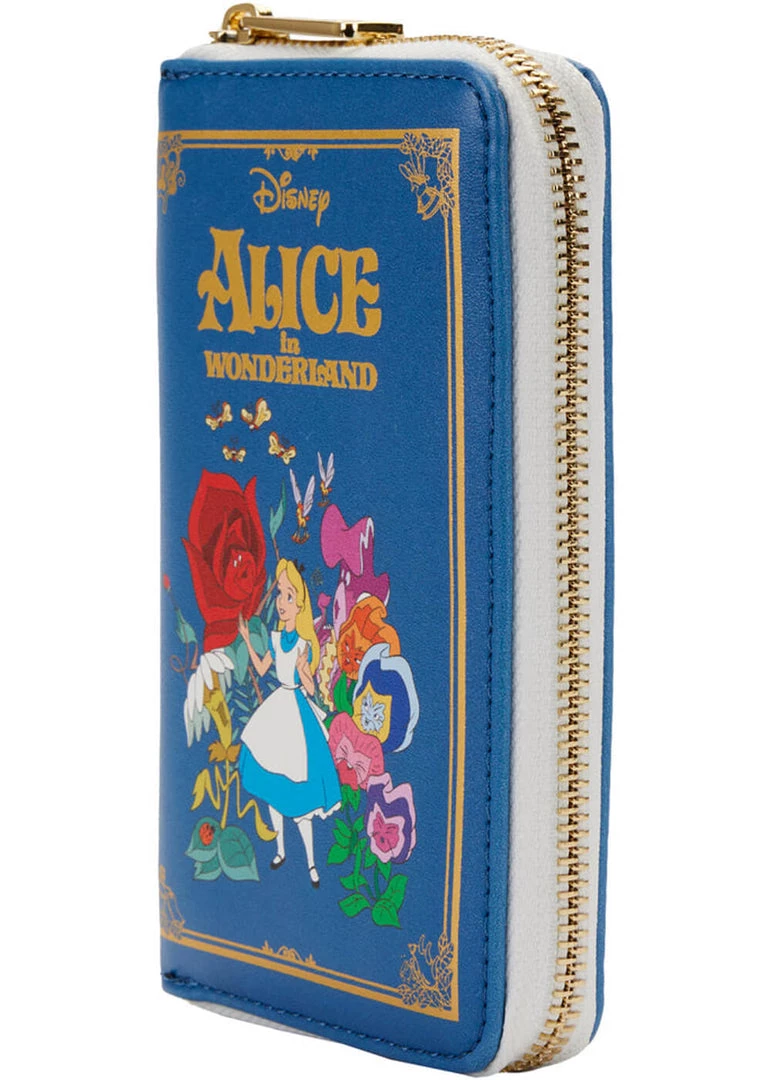Loungefly Disney Alice In Wonderland Classic Book Wallet Blue