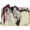 New In Loungefly Disney 101 Dalmatians Villains Scene Cruella Wallet Multi
