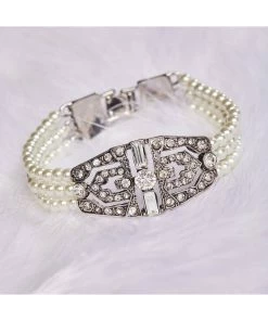 Love Vintage Art Deco 20's Bracelet Cream New In