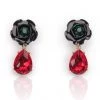 Love Vintage Rock 'n Rose 50's Earrings Red