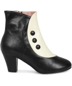 Lulu Hun Erica 60's Boots Black White