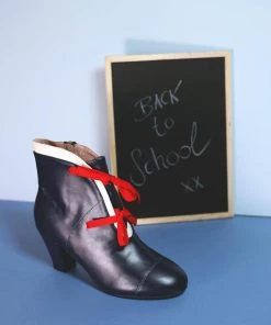 Lulu Hun Gemma 40's Boots Navy New In