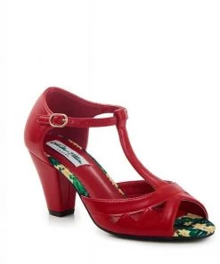 Lulu Hun Veronica 50's Pumps Red