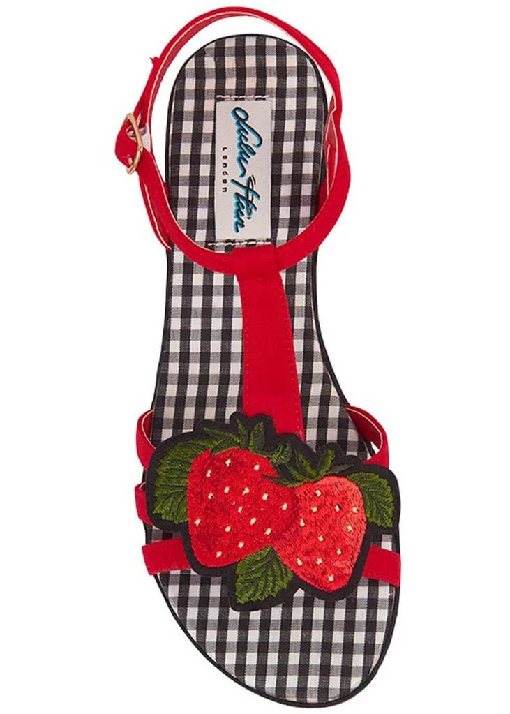 New In Lulu Hun Lottie Strawberry 50's Sandals Red