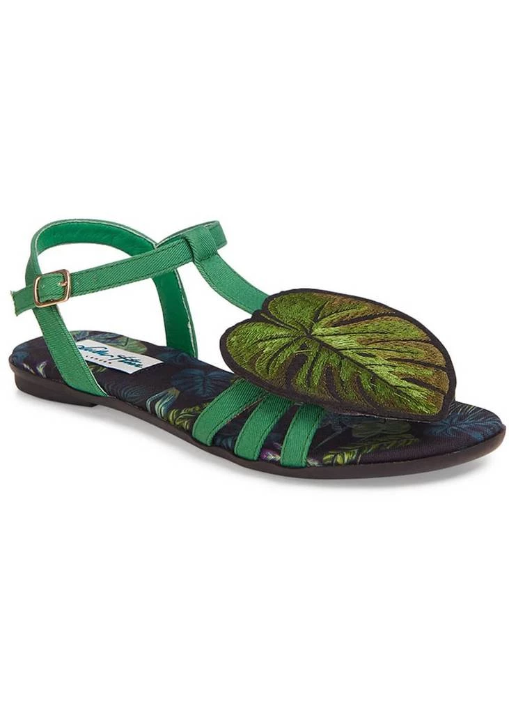 Lulu Hun Lottie Leaf 50's Sandals Green