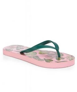 Lulu Hun Lola Pink Jungle Flip Flops Pink