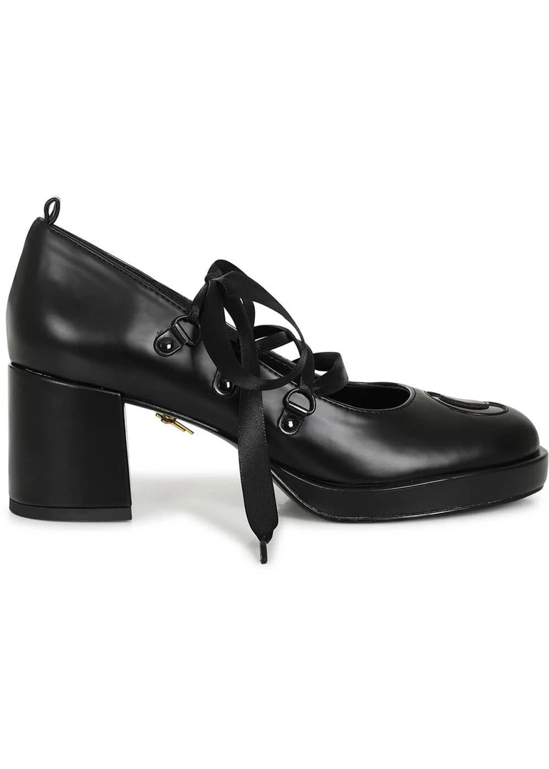 Lulu Hun Chandra Moon 60's Pumps Black New In