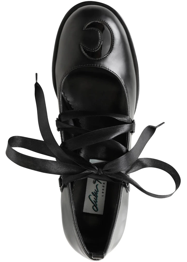 Lulu Hun Chandra Moon 60's Pumps Black New In