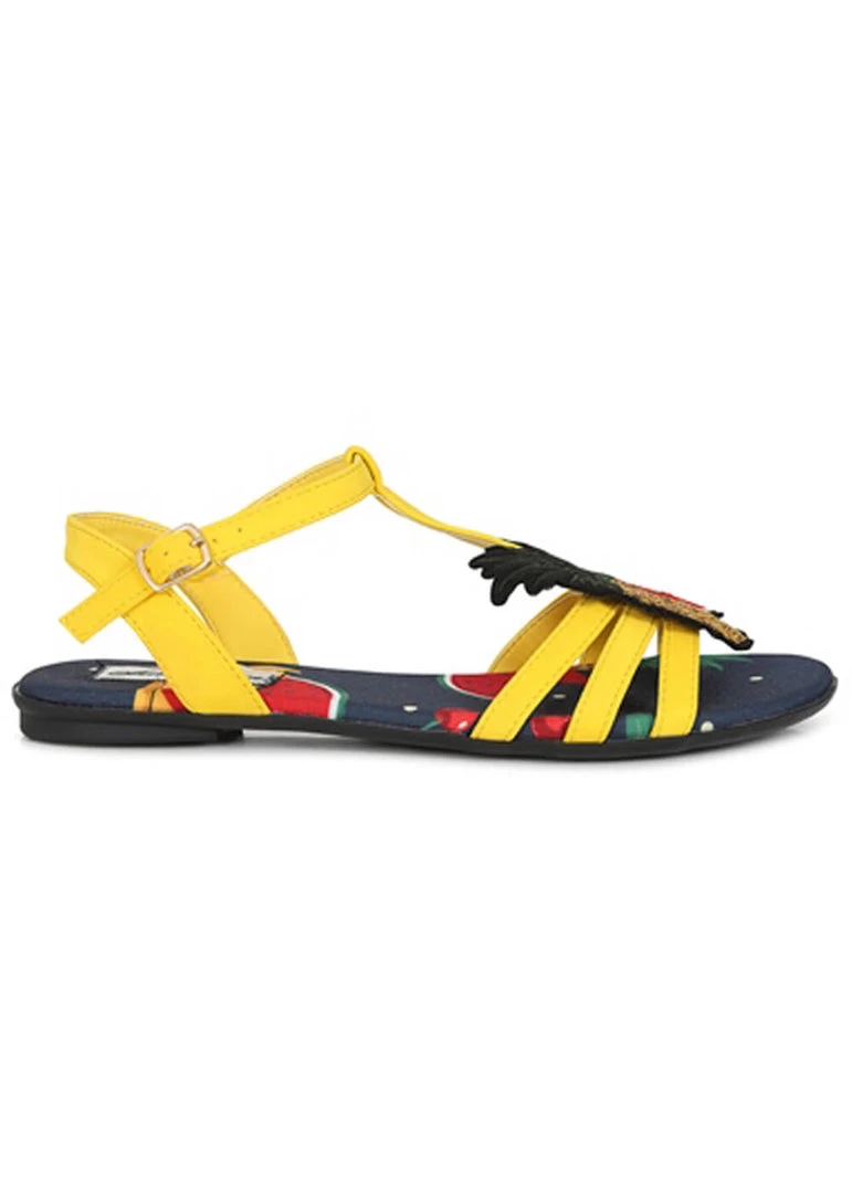 New In Lulu Hun Lottie Fruits Sandals Yellow