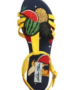 New In Lulu Hun Lottie Fruits Sandals Yellow