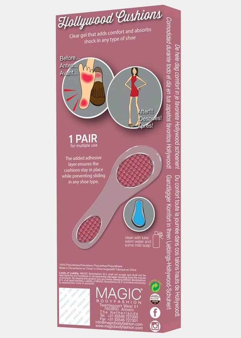 New In Magic Bodyfashion Hollywood Cushions Clear Pink