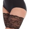 Magic Bodyfashion Be Sweet To Your Leg Lace Thigh Bands Black New In