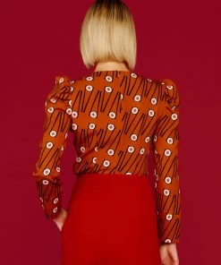 Minueto Chopsticks Sushi 60's Top Brown New In