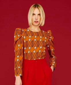 Minueto Chopsticks Sushi 60's Top Brown New In