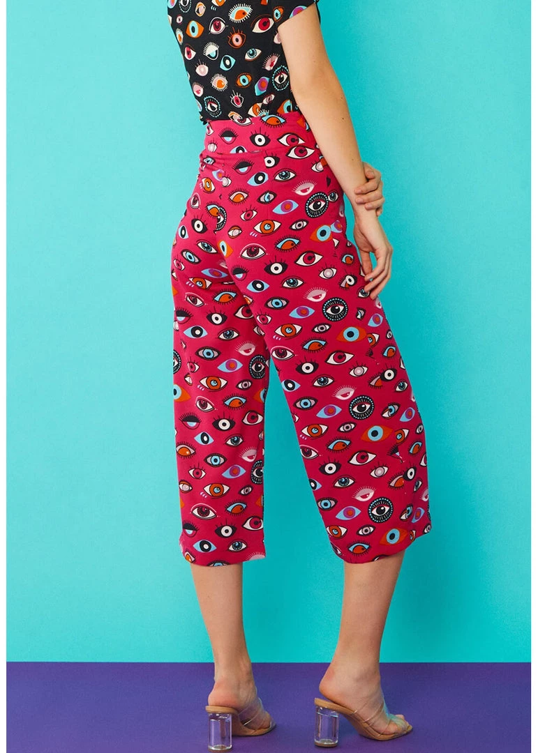 New In Minueto Eyes 70's Trousers Pink