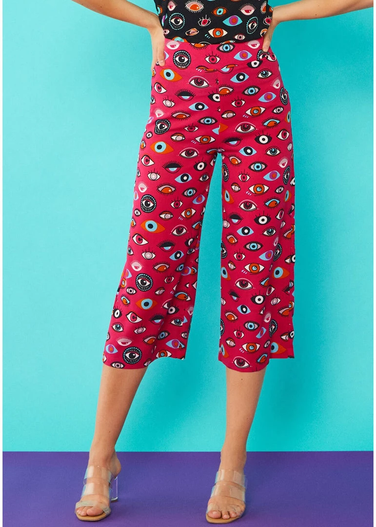 New In Minueto Eyes 70's Trousers Pink