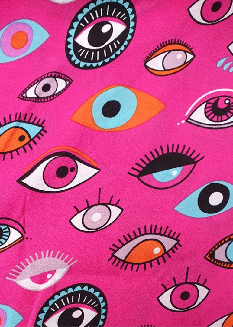 New In Minueto Eyes 70's Trousers Pink