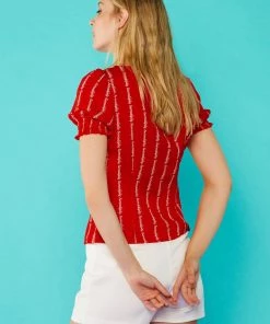 Minueto Rachel Serendipity 60's Blouse Red