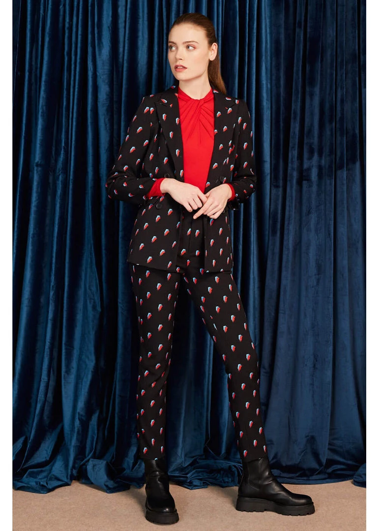 New In Minueto David Thunderbolt 70's Trousers Black