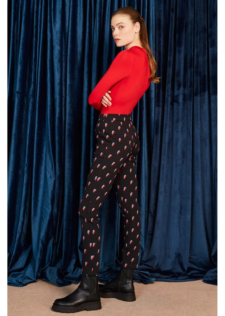 New In Minueto David Thunderbolt 70's Trousers Black