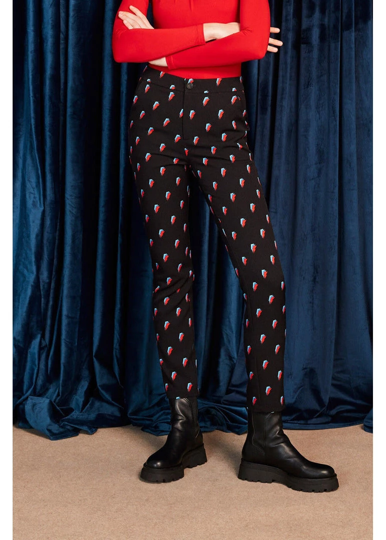 New In Minueto David Thunderbolt 70's Trousers Black