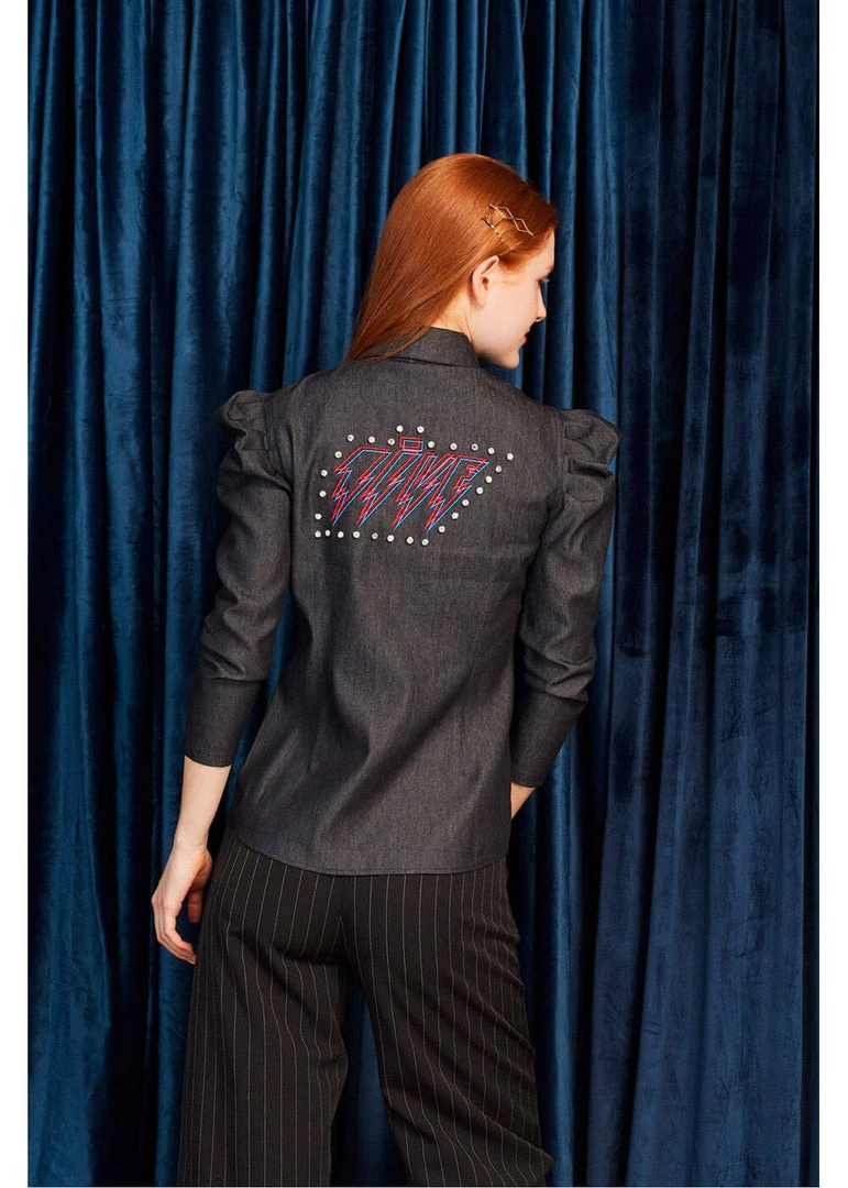 Minueto Live Denim 70's Shirt Black