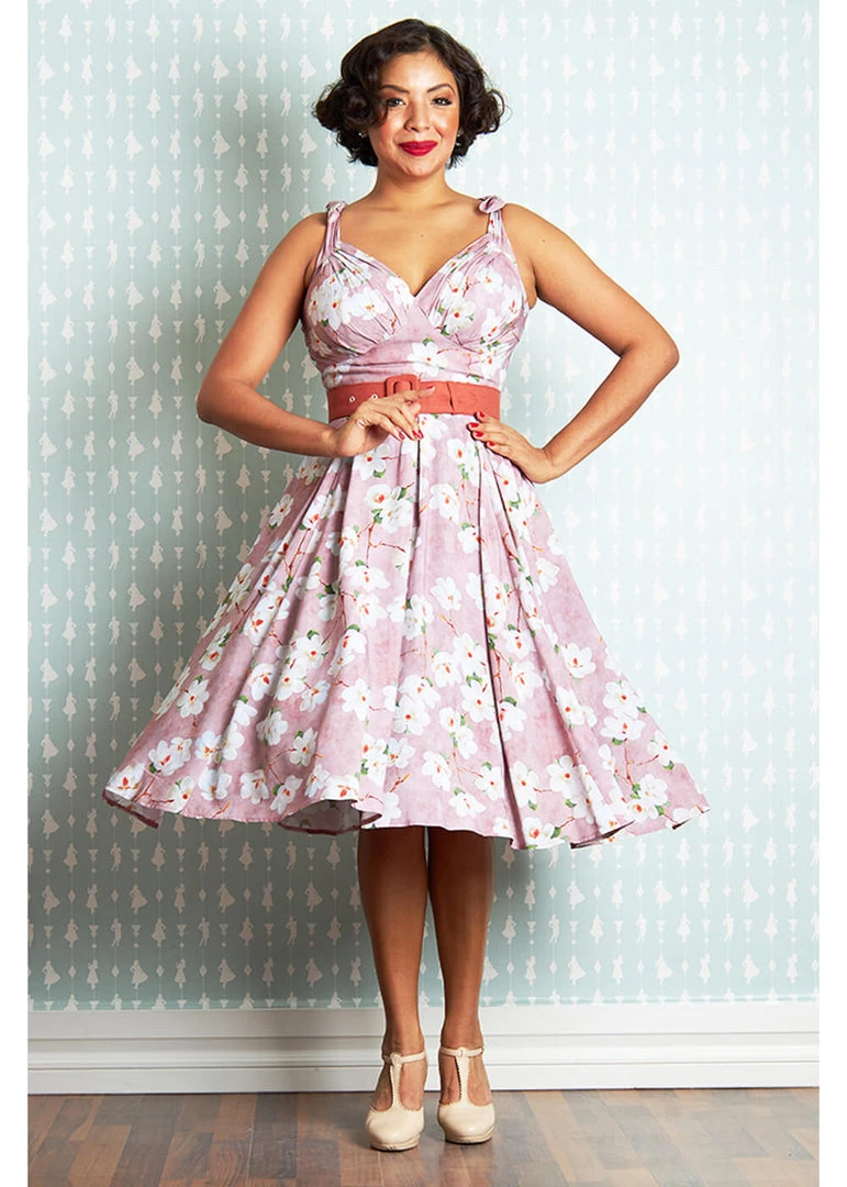 Miss Candyfloss Chana Amber 40's Swing Dress Punch New In