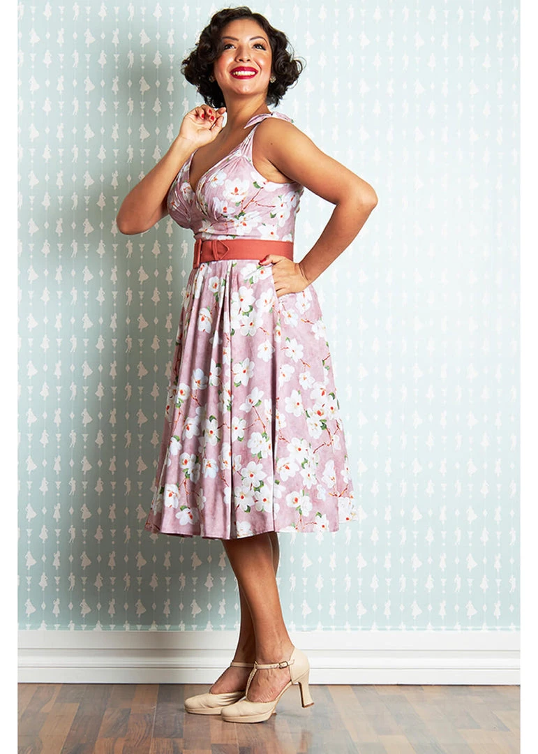 Miss Candyfloss Chana Amber 40's Swing Dress Punch New In