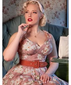 Miss Candyfloss Chana Amber 40's Swing Dress Punch New In