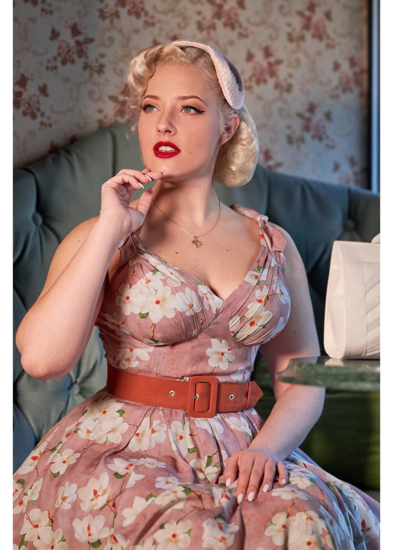 Miss Candyfloss Chana Amber 40's Swing Dress Punch New In