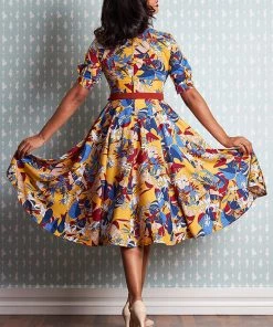 Miss Candyfloss Danica Floral 50's Swing Dress
