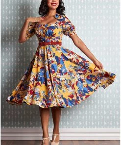 Miss Candyfloss Danica Floral 50's Swing Dress