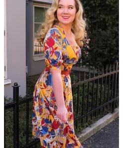 Miss Candyfloss Danica Floral 50's Swing Dress
