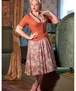 Miss Candyfloss Lexi Amber 40's Jacket Punch Pink