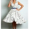 New In Miss Candyfloss Krista Lee 50's Swing Dress Navy