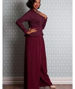 New In Miss Candyfloss Manone 40's Jumpsuit Fuchsia