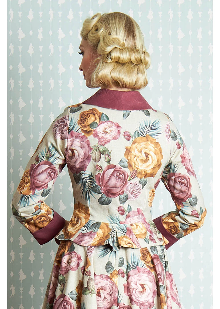 New In Miss Candyfloss Everly Roses 40's Jacket Multi