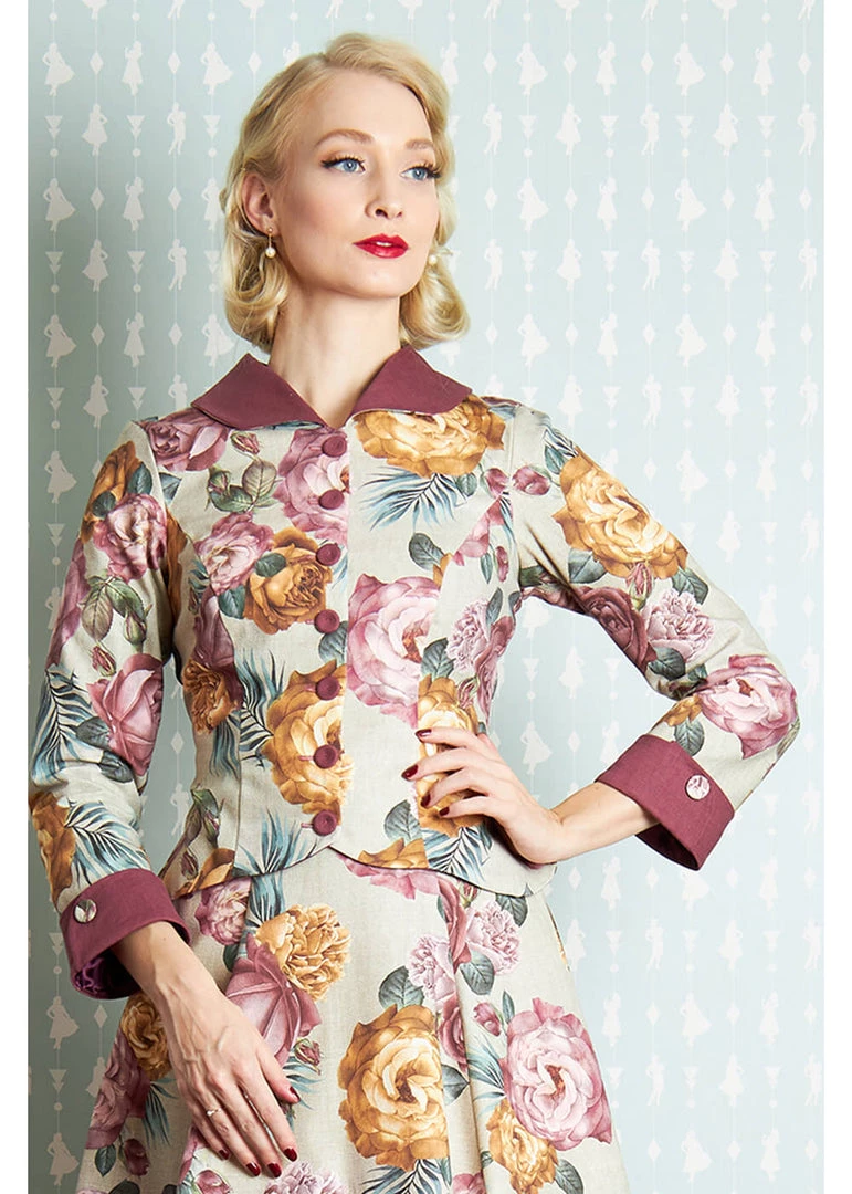 New In Miss Candyfloss Everly Roses 40's Jacket Multi