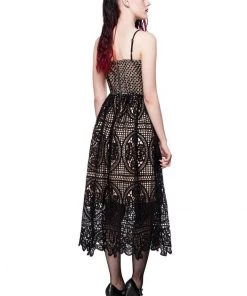 New In Ocultica Underworld Lace Dress Black