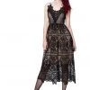New In Ocultica Underworld Lace Dress Black